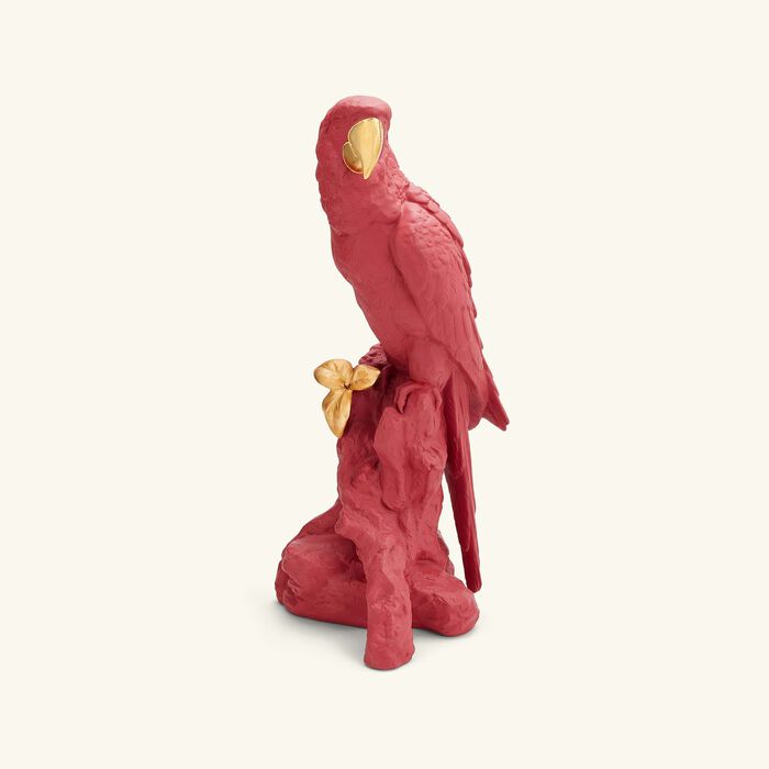 lladro macaw bird sculpture large pink limited edition