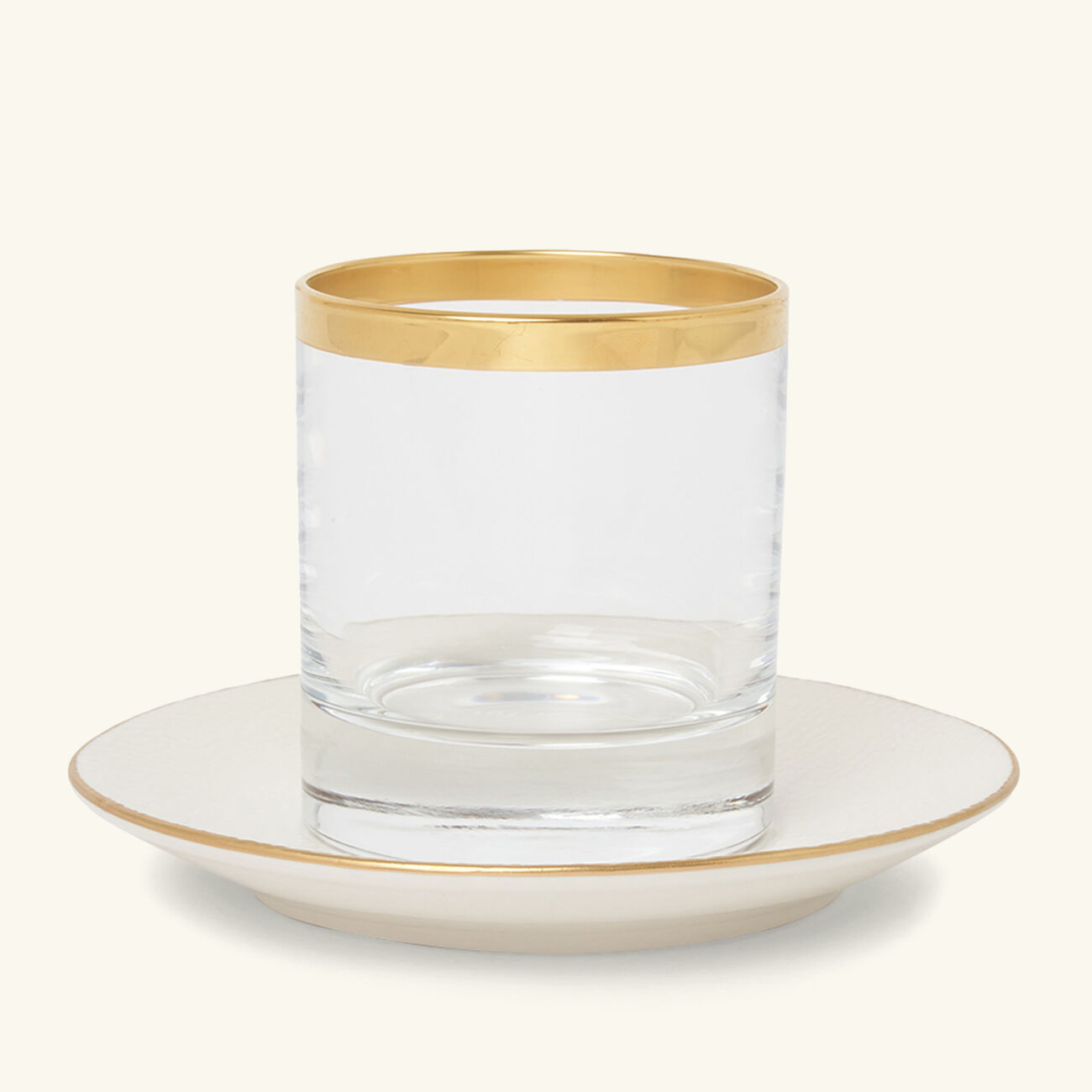 فيلاري فنجان الآيس كريم دريسج مع صحنه شفاف