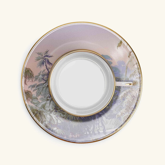 haviland le br sil tea cup and saucer set of 4