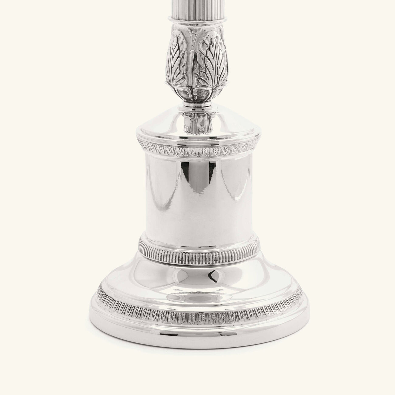 christofle malmaison two light candelabra silver plated