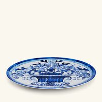 dolce gabbana casa blu mediterraneo charger plate blue round 31cm