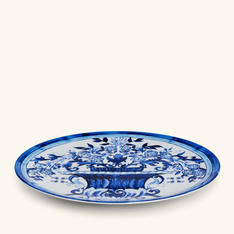 dolce gabbana casa blu mediterraneo charger plate blue round 31cm