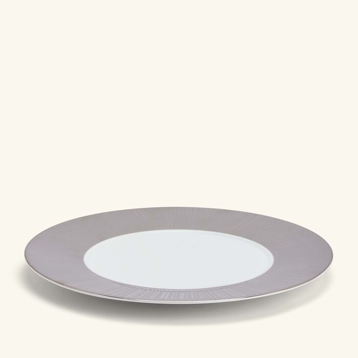 bernardaud silva charger plate round silver 31cm