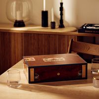 elie bleu flora de alba cigar humidor brown