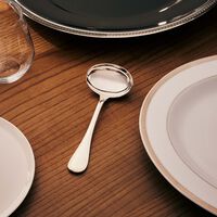 christofle malmaison gravy ladle silver plated