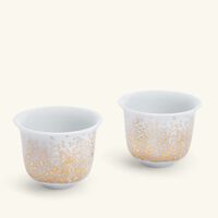 silsal tamrah by razan alazzouni dates spread top arabic coffee cup gold set of 2