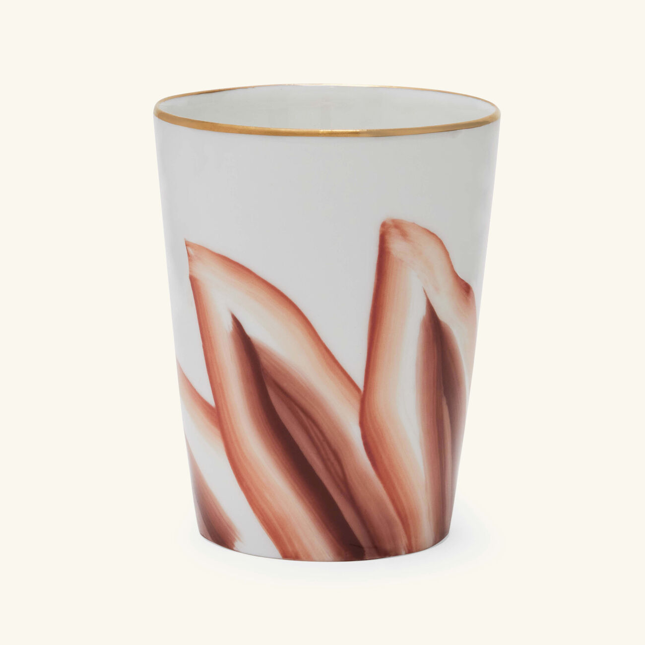 marie daage handpainted drinking glass orange