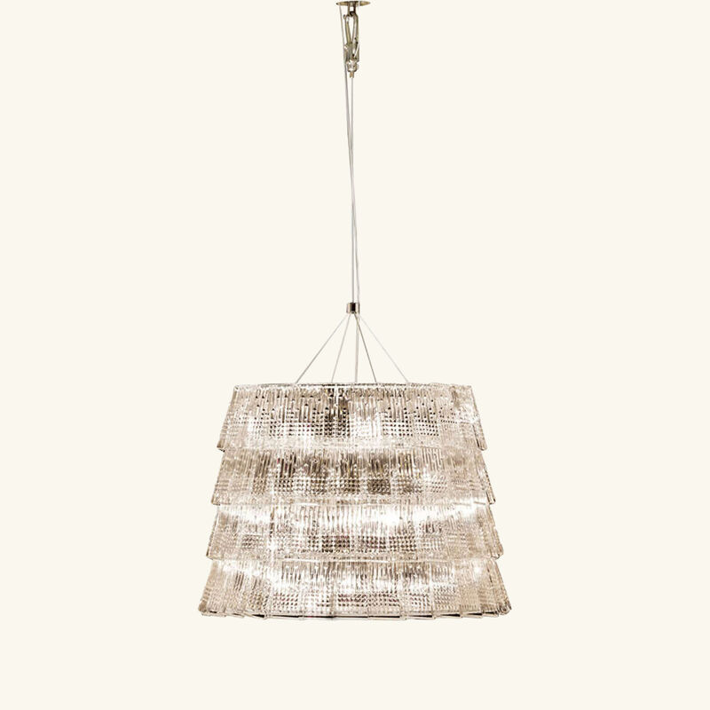 baccarat tuile de cristal chandelier medium