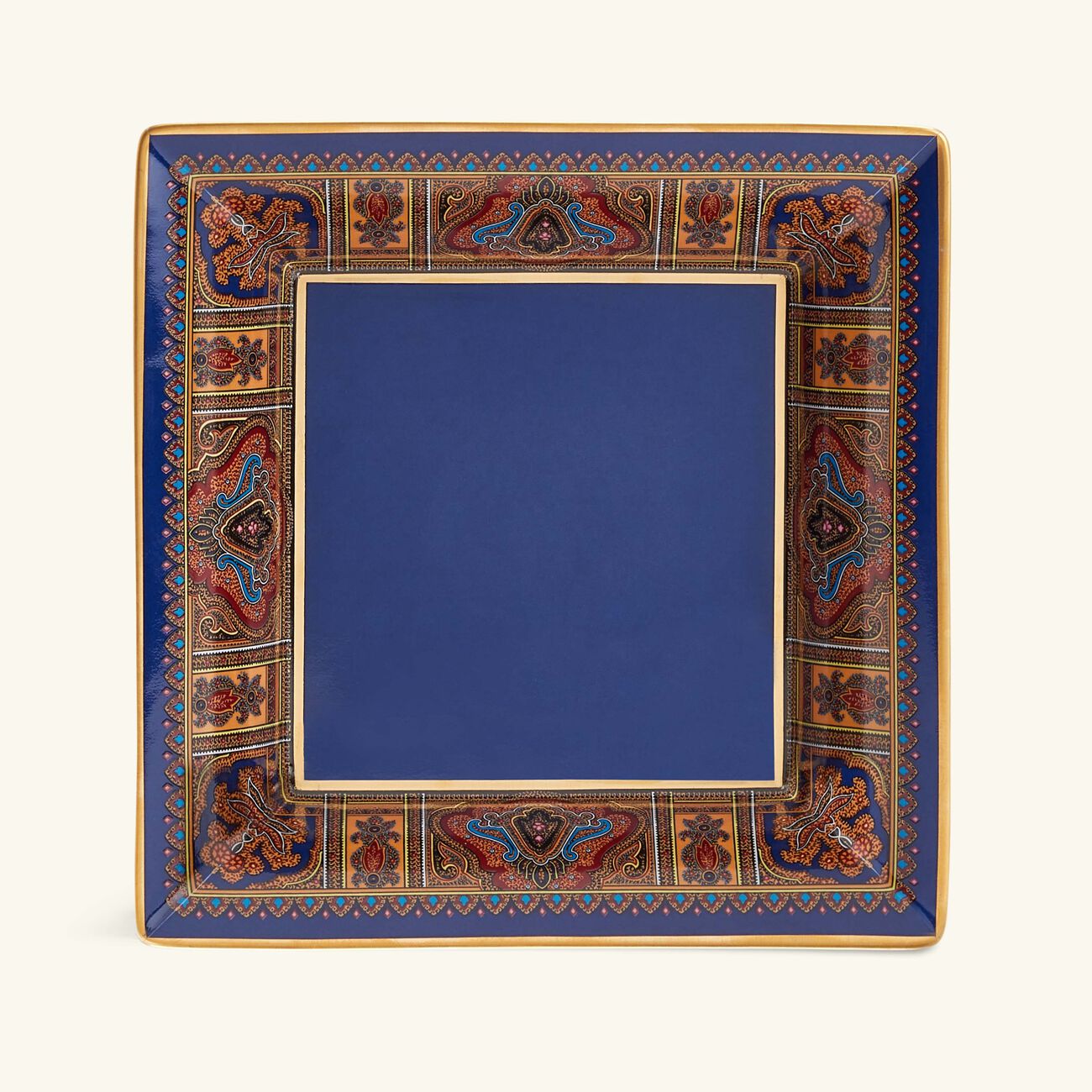 etro cachemire trinket tray square small blue