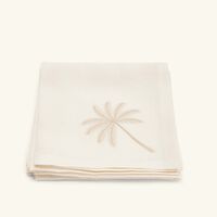 catherine denoual palm tree napkin beige