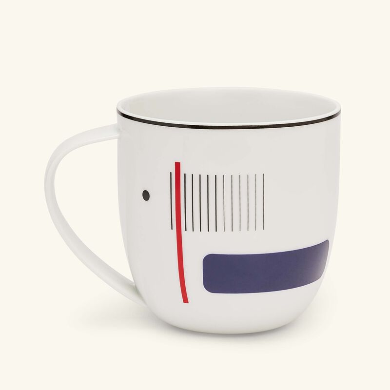 برناردو طقم أوسكار مؤلف من كوبين للشاي والقهوة باللون الأحمر