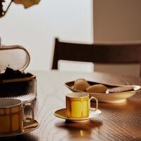 روزنتال فنجان القهوة سيغنوم جونكيل مع صحنه أصفر