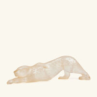 Zeila Panther Sculpture Medium Gold lalique zeila panther sculpture medium gold