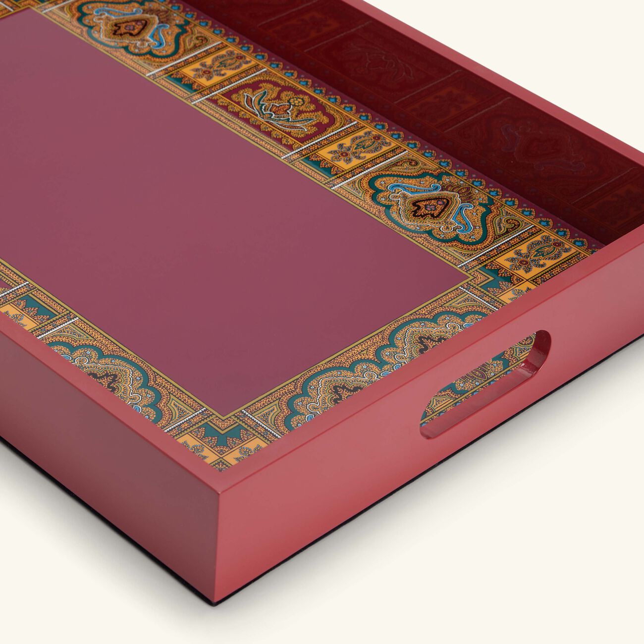 etro cachemire tray rectangular large red