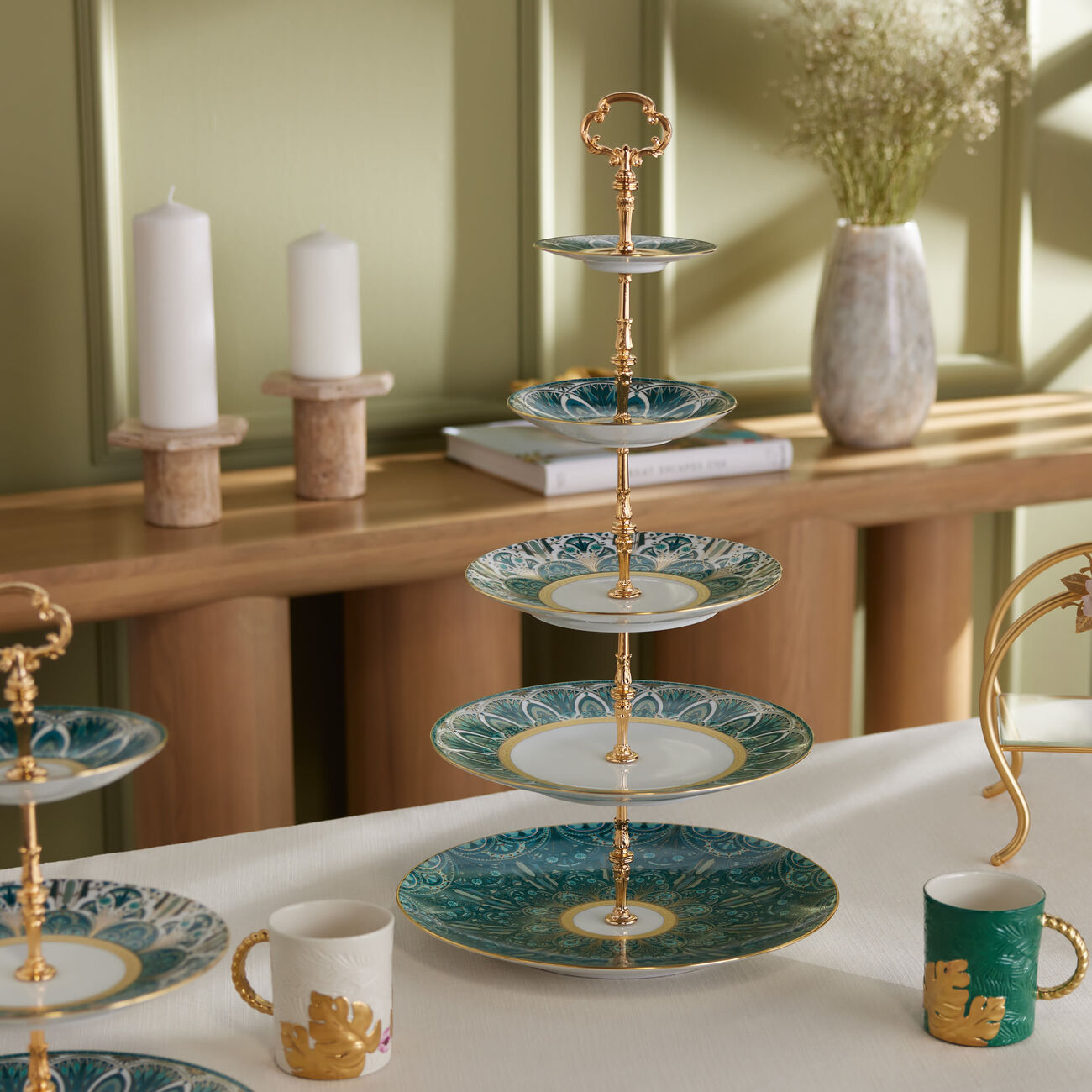 Rêves Du Nil 5 Tier Cake Stand haviland r ves du nil 5 tier cake stand