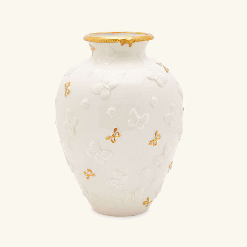 Butterfly Vase Small White villari butterfly vase small white
