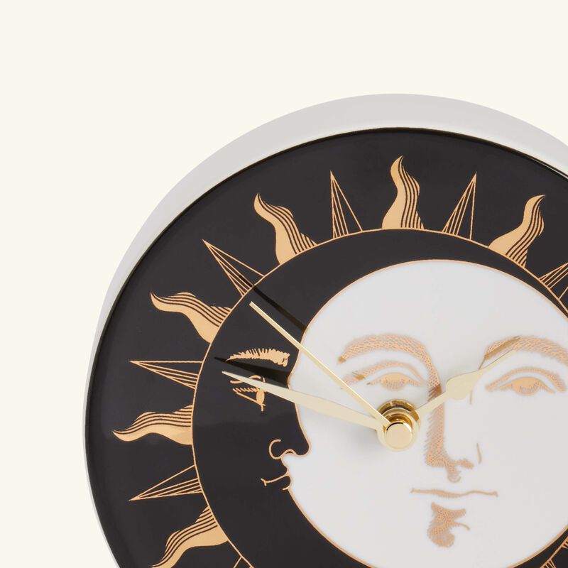 Giorno e Notte Desk Clock Black fornasetti giorno e notte desk clock black
