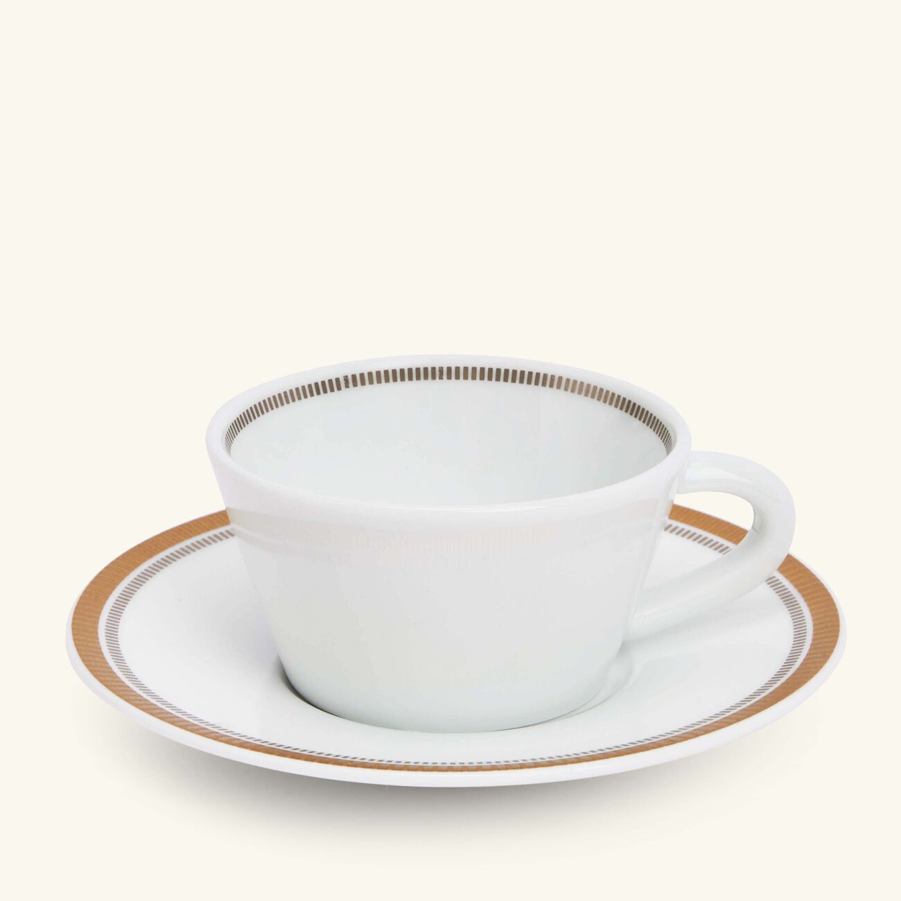 Gage Tea Cup & Saucer White bernardaud gage tea cup saucer white