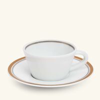 Gage Tea Cup & Saucer White bernardaud gage tea cup saucer white