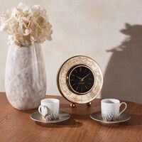 haviland souffle d or coffee cup   saucer gold set of 4