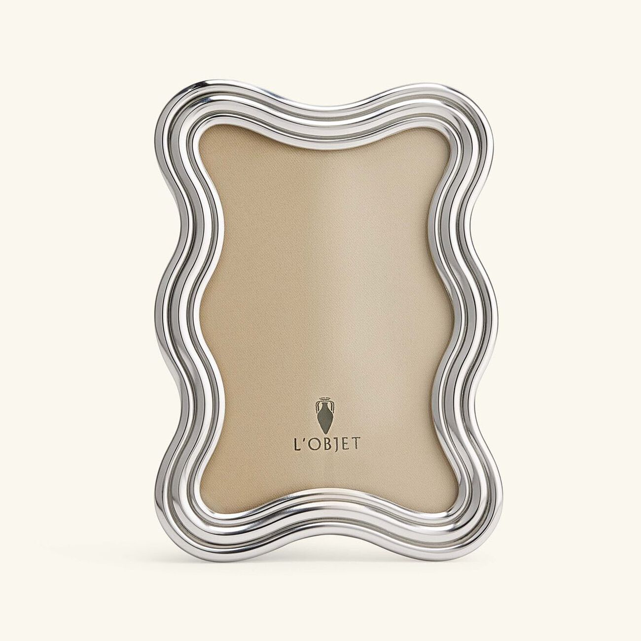 l objet ripple frame 10x15 cm platinum