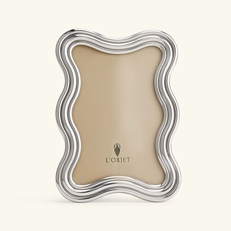l objet ripple frame 10x15 cm platinum