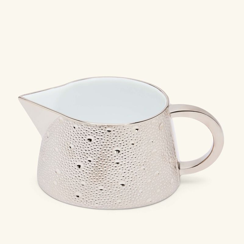 bernardaud ecume gravy boat silver