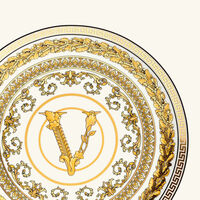 versace virtus gala plate round white 17cm