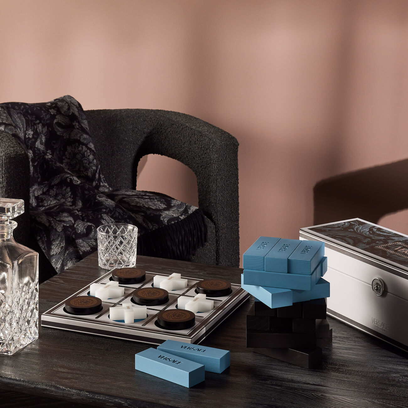 Medusa Tic Tac Toe Set versace medusa tic tac toe set