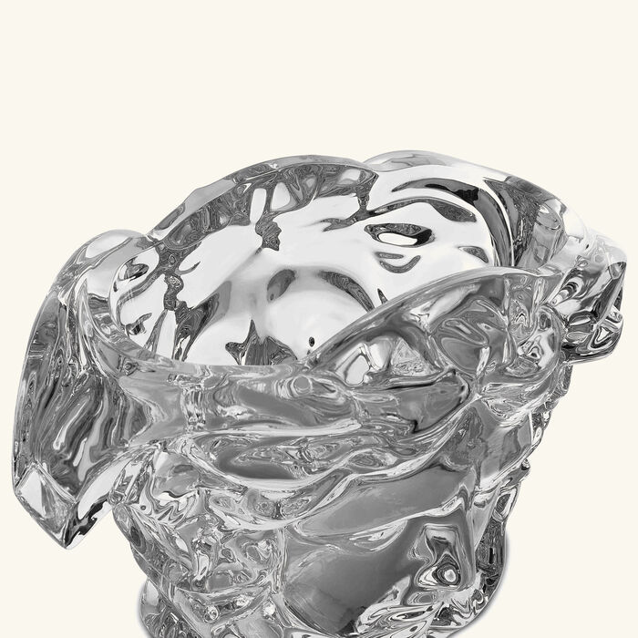 versace medusa grande vase small clear