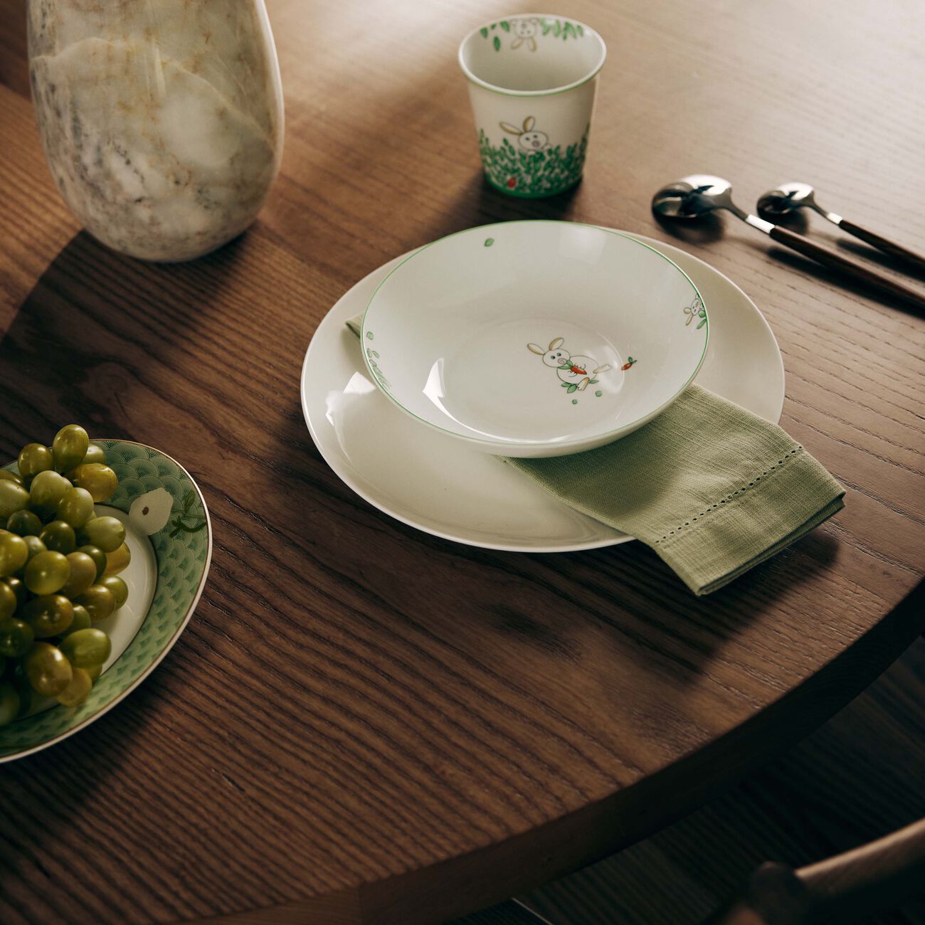 Petit Boulingrin Soup Plate & Drinking Glass Set bernardaud petit boulingrin soup plate drinking glass set