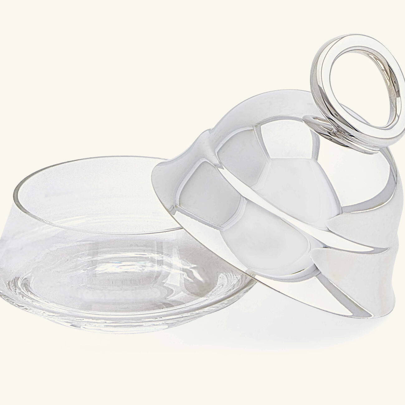 كريستوفل طبق الزبدة فيرتيجو باللون الفضي 8 سم