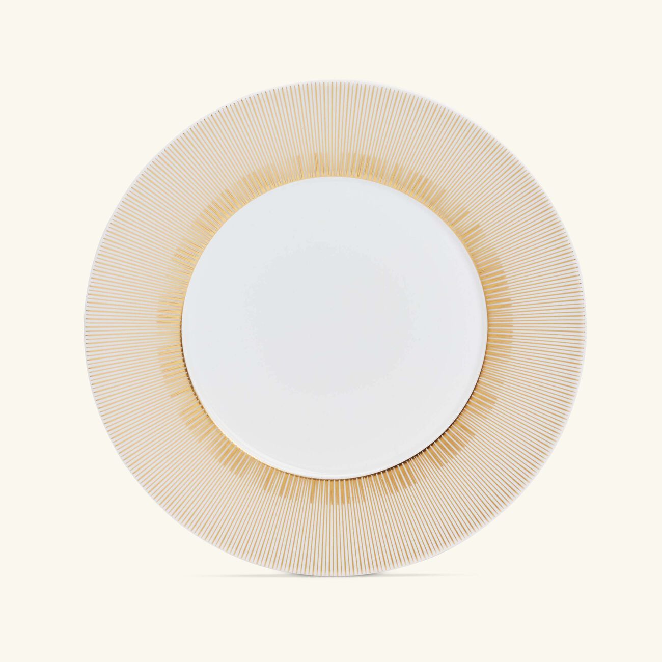 bernardaud sol dinner plate round gold 27cm