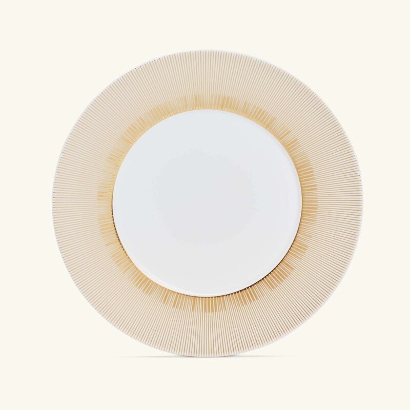bernardaud sol dinner plate round gold 27cm