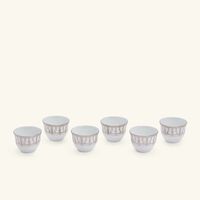 haviland tiara arabic coffee cup silver set of 6