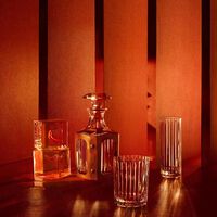 باكارا إناء أكتوجون مع غلاف بني اللون