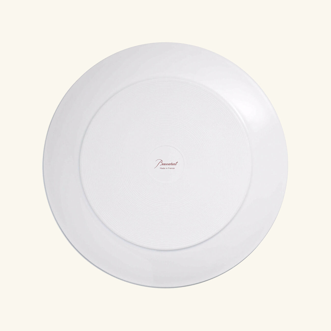 باكارا طبق أركاديا للتقديم دائري باللون الأحمر 31 سم