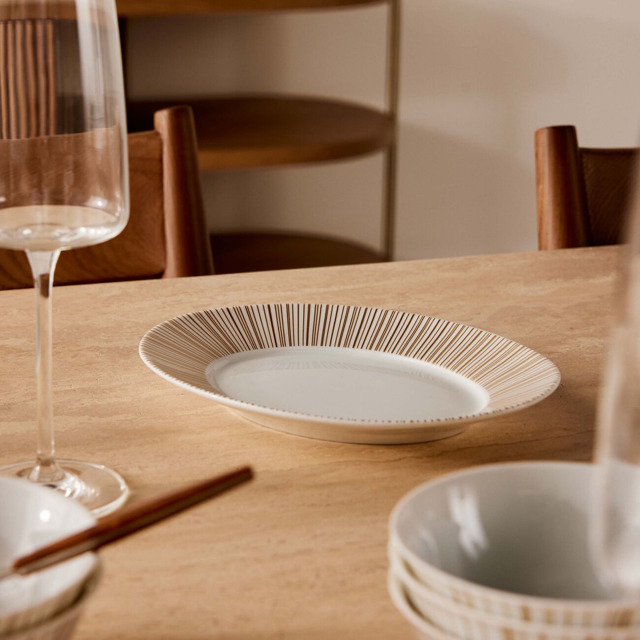 Sol Serving Platter Oval Gold 21cm bernardaud sol serving platter oval gold 21cm