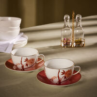 Bouquet De Vie Cup & Saucer Orange marie daage bouquet de vie cup saucer orange