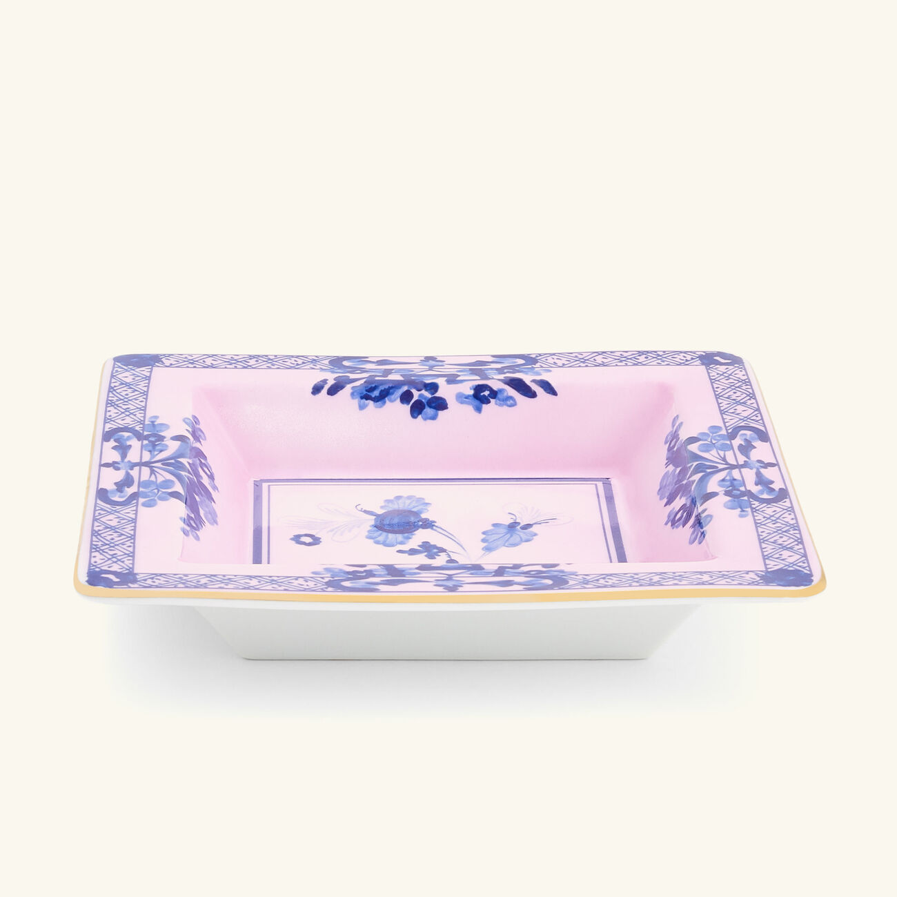 Oriente Italiano Azalea Trinket Tray Square Small Pink ginori 1735 oriente italiano azalea trinket tray square small pink