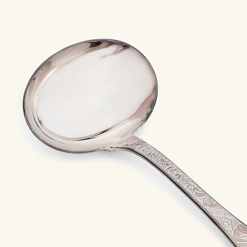 christofle jardin d eden gravy ladle silver plated