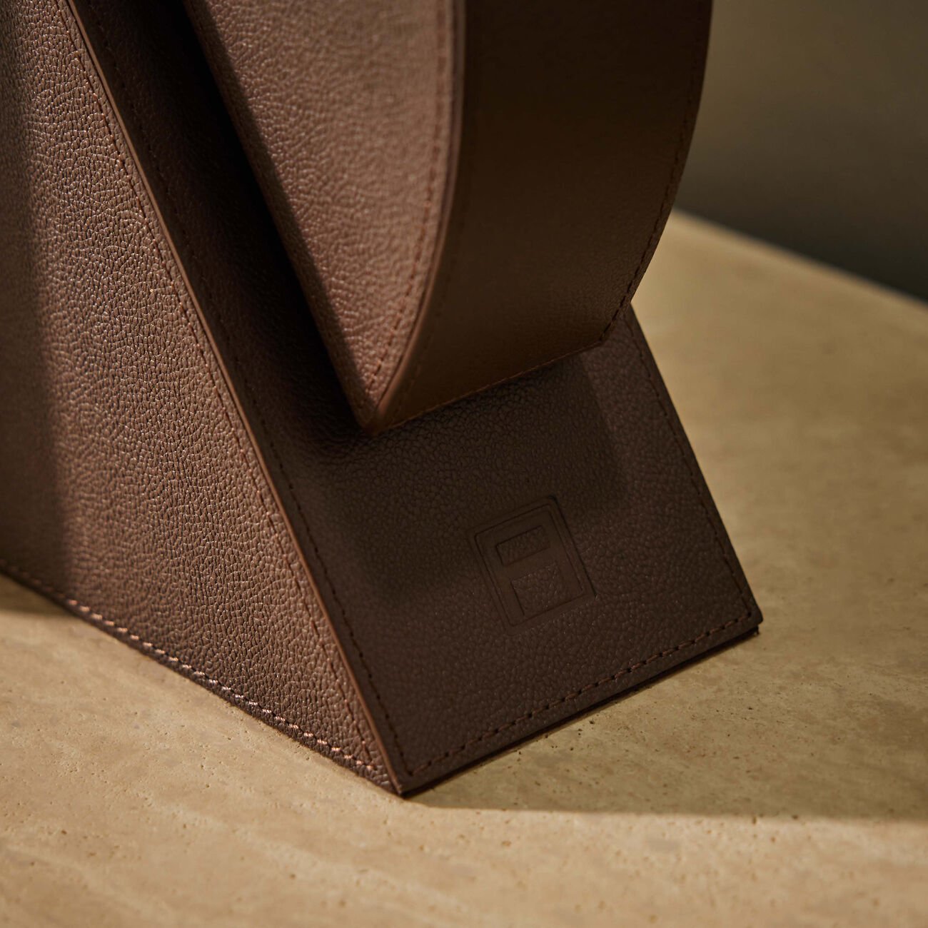 Cubist Right Bookend Brown assouline cubist right bookend brown