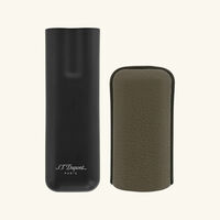 Double Cigar Case Green st dupont double cigar case green