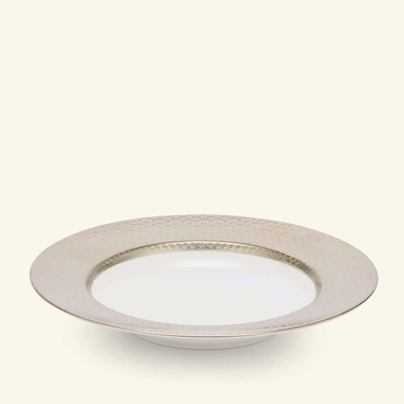 Divine Soup Plate Round Silver 22cm bernardaud divine soup plate round silver 22cm