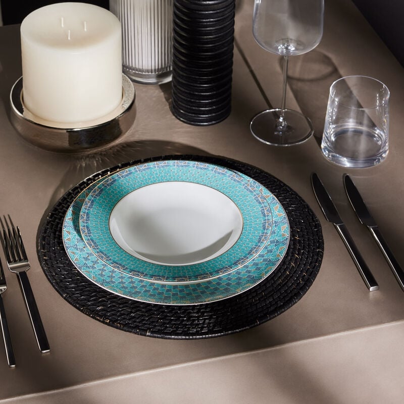 haviland portofino soup plate blue 23cm