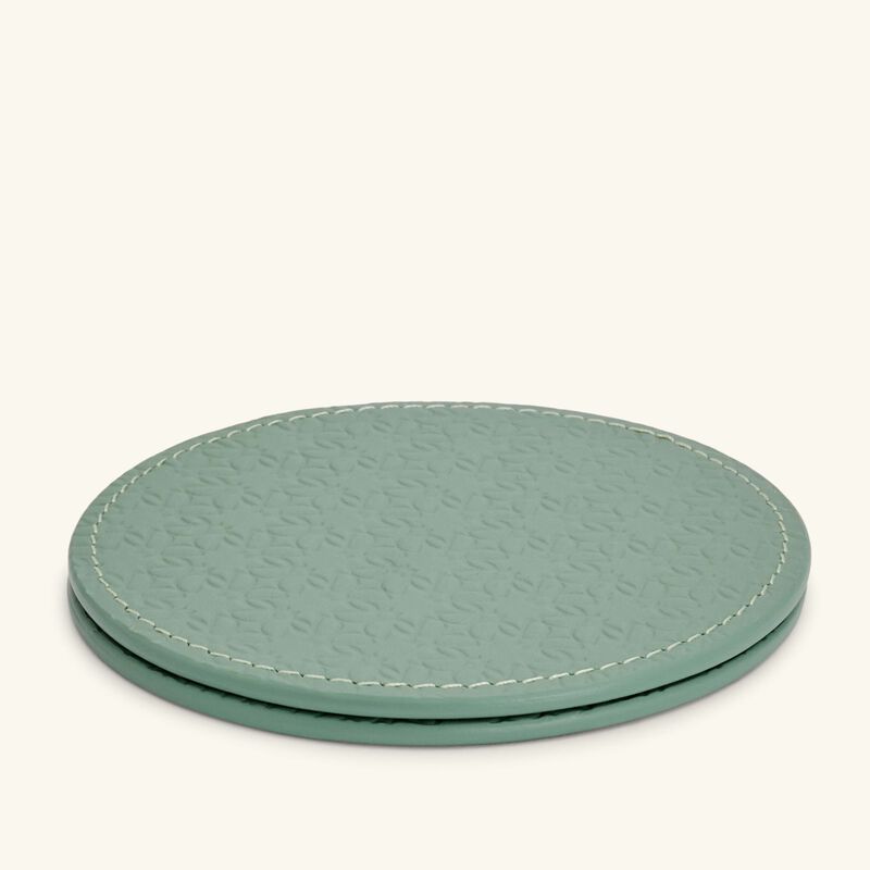 giobagnara elie saab monogram coaster agata green set of 2