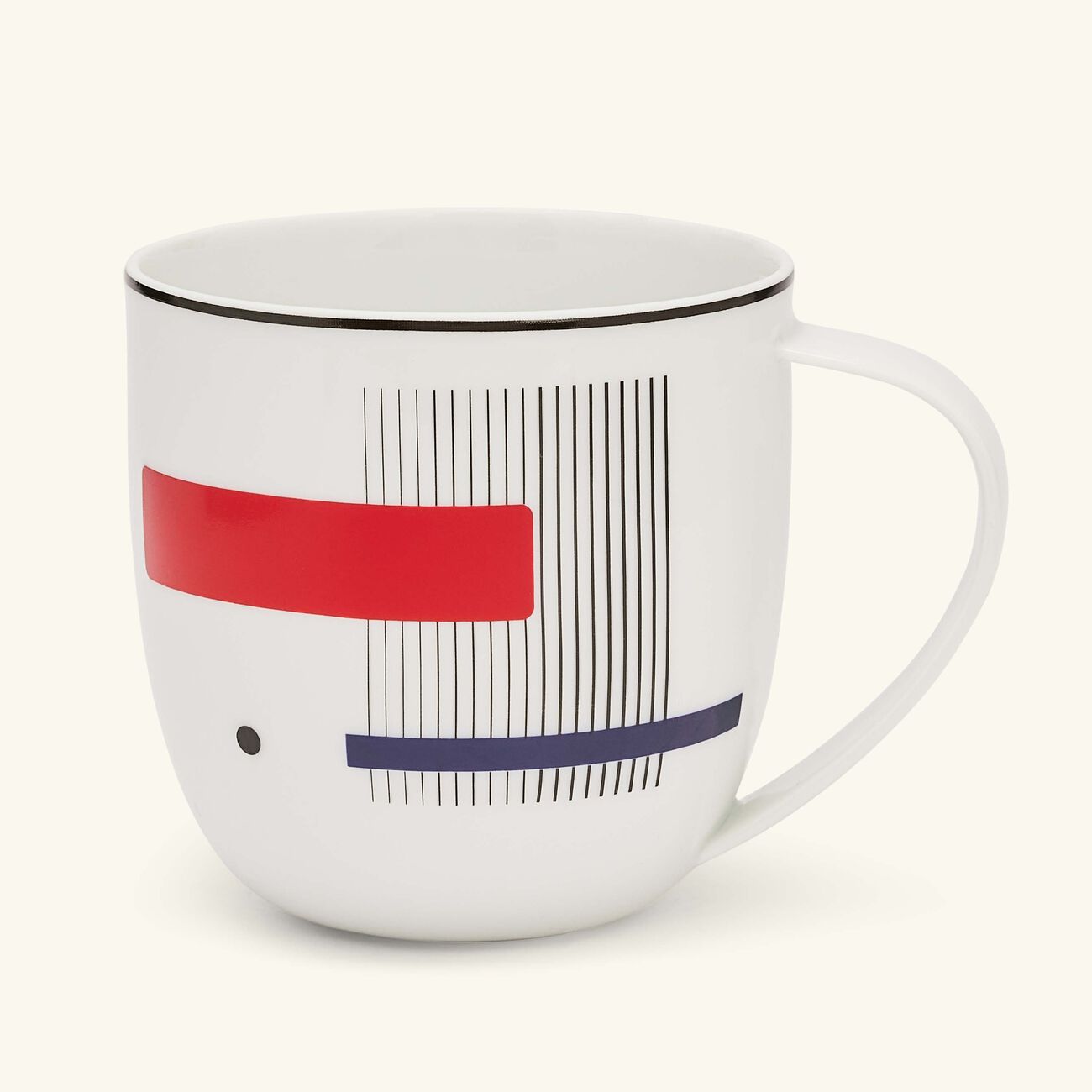 برناردو طقم أوسكار مؤلف من كوبين للشاي والقهوة باللون الأحمر