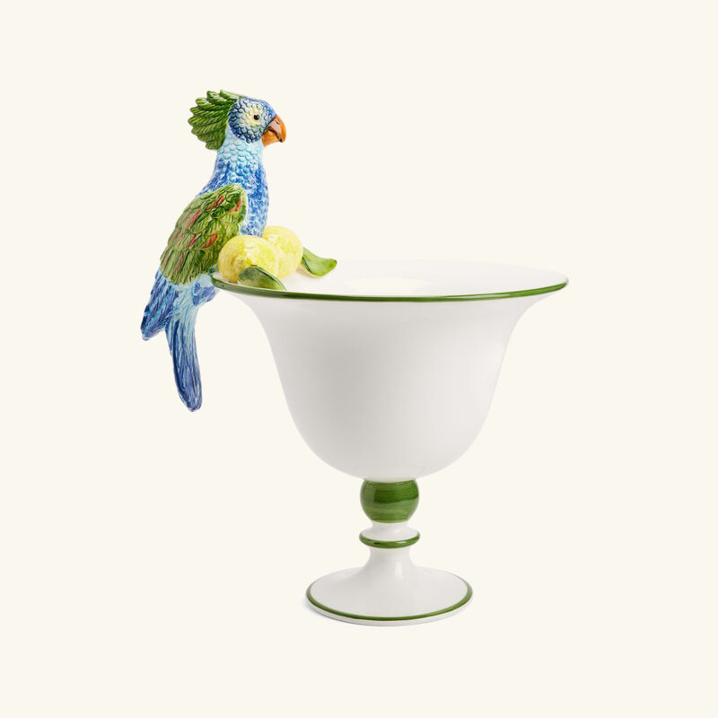 Ceramic Parrot Vase Small les ottomans ceramic parrot vase small