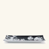 Tema e Variazioni no.242 Tray Rectangular Small Black fornasetti tema e variazioni no 242 tray rectangular small black