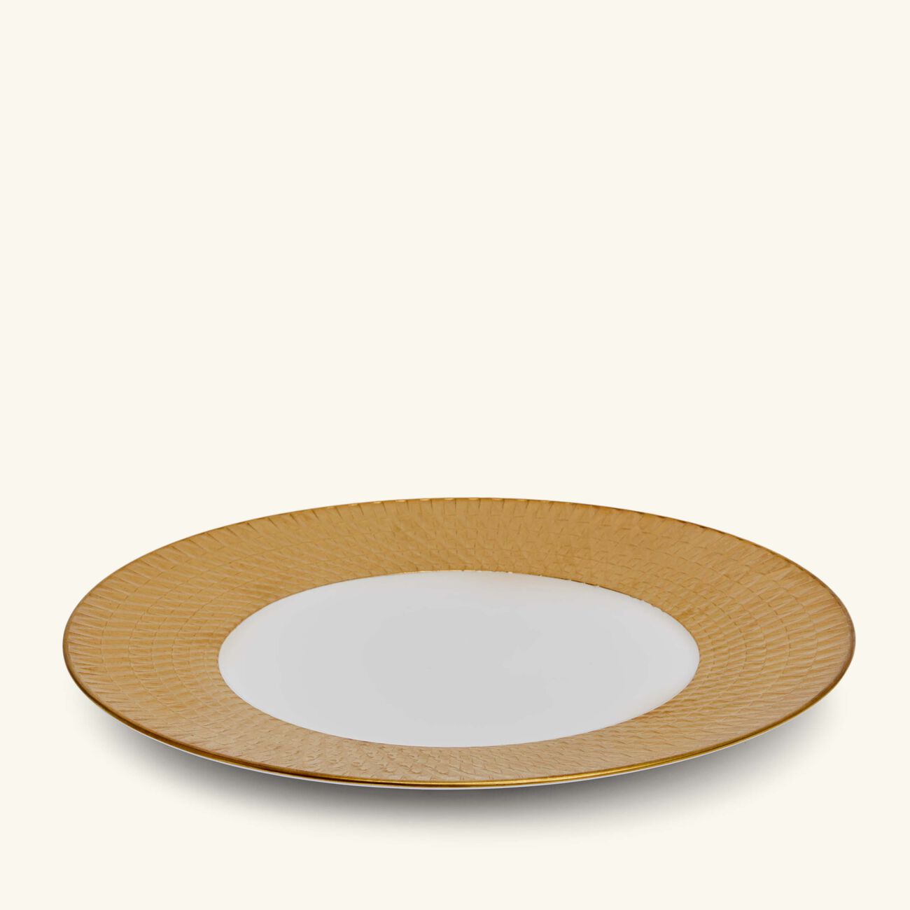 bernardaud twist dinner plate round gold 26cm
